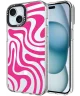 HappyCase Joy Apple iPhone 15 Hoesje MagSafe Back Cover Wavy Swirl