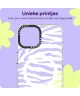 HappyCase Joy Apple iPhone 15 Hoesje MagSafe Back Cover Silver Zebra