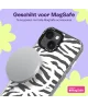 HappyCase Joy Apple iPhone 15 Hoesje MagSafe Back Cover Silver Zebra