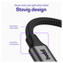 Buddi Flex USB-A naar Micro-USB Kabel 12W Fast Charge 2M Zwart afbeelding 2