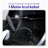 Buddi Flex USB-A naar Lightning Krulsnoer Kabel 12W Fast Charge 1M Zwart afbeelding 2