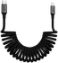Buddi Flex USB-C naar Lightning Krulsnoer Kabel 12W Fast Charge 1M Zwart afbeelding 11