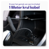 Buddi Flex USB-C naar Lightning Krulsnoer Kabel 12W Fast Charge 1M Zwart afbeelding 2