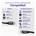 Buddi Flex USB-C naar Micro-USB Kabel 12W Fast Charge 30cm Zwart afbeelding 4