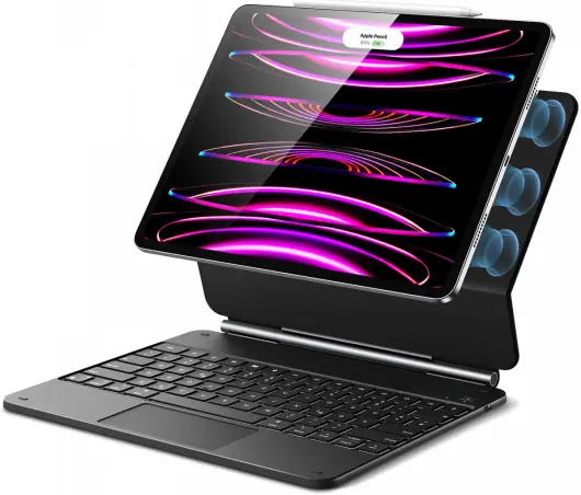 ESR Rebound Magnetic iPad Air 13 (24/25)/Pro 12.9 Toetsenbord Hoes Zwart afbeelding 1