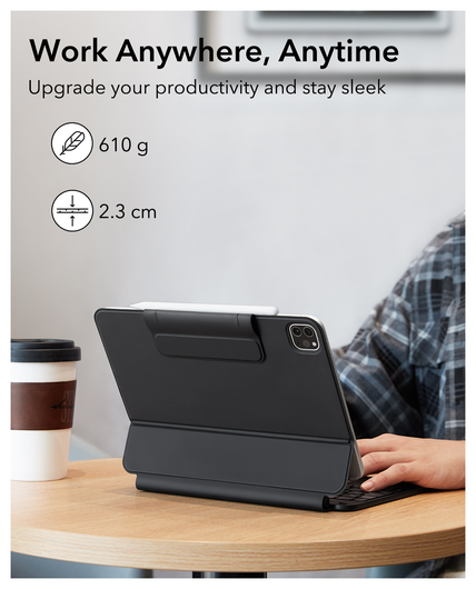 ESR Rebound iPad Air 11 (24/25)/Air 10.9/Pro 11 (22-18) Toetsenbord Hoes afbeelding 2