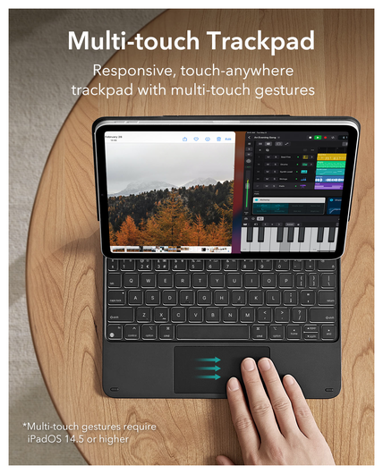 ESR Rebound iPad Air 11 (24/25)/Air 10.9/Pro 11 (22-18) Toetsenbord Hoes afbeelding 5