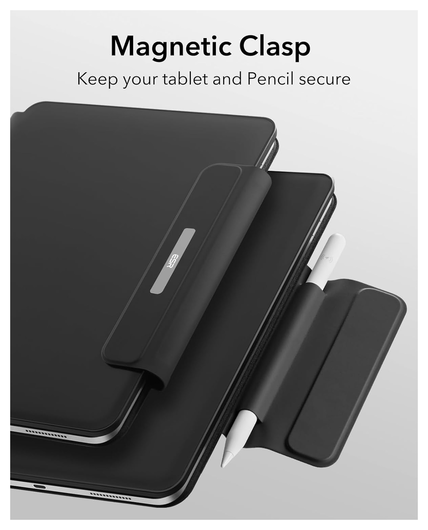 ESR Rebound Magnetic Keyboard iPad 11 (2025)/10.9 (2022) Toetsenbord Hoes Zwart afbeelding 5