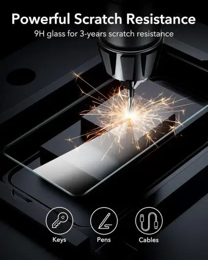 ESR Samsung Galaxy S25 Ultra Screen Protector met Montageframe (2-Pack) afbeelding 9