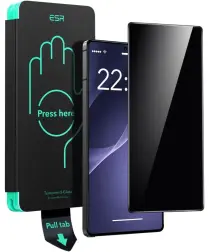 ESR Samsung Galaxy S25 Ultra Privacy Screen Protector met Montageframe afbeelding