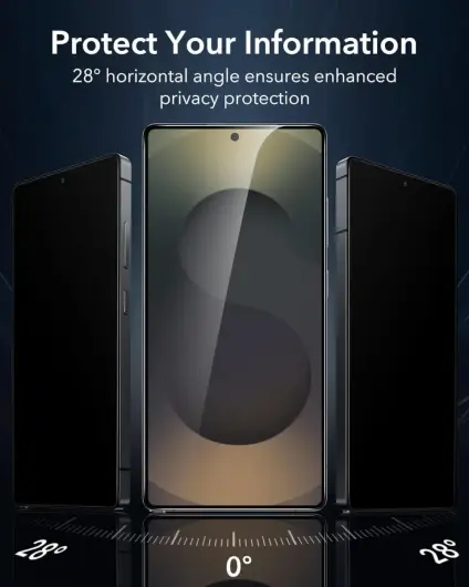 ESR Samsung Galaxy S25 Ultra Privacy Screen Protector met Montageframe afbeelding 5
