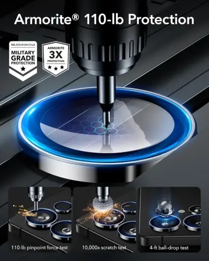 ESR Samsung Galaxy S25 Ultra Camera Lens Protector Zwart afbeelding 4