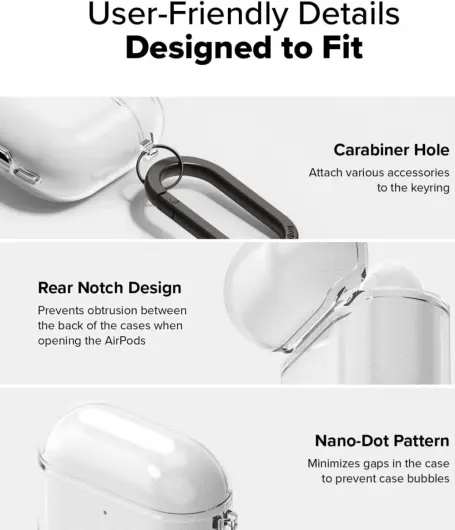 Ringke Air Case Apple AirPods 4 Hoesje TPU Transparant afbeelding 6