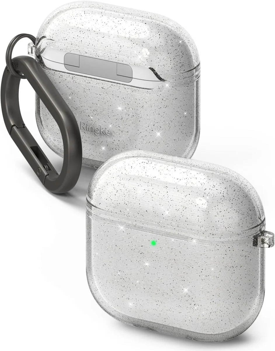 Ringke Air Case Apple AirPods 4 Hoesje TPU Glitter Transparant afbeelding 1