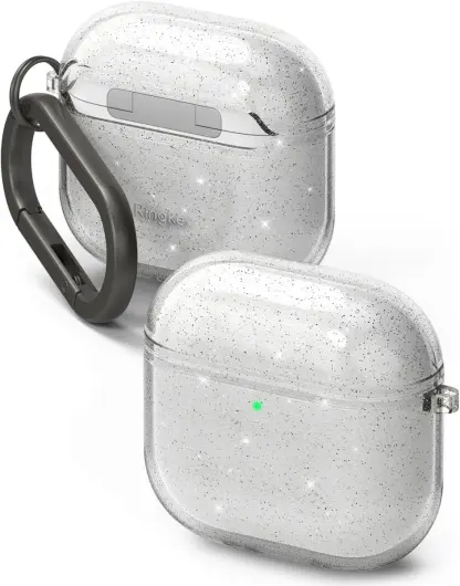Ringke Air Case Apple AirPods 4 Hoesje TPU Glitter Transparant afbeelding 1