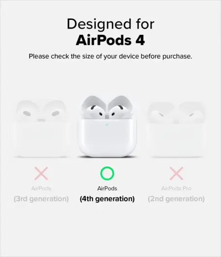 Ringke Air Case Apple AirPods 4 Hoesje TPU Glitter Transparant afbeelding 9