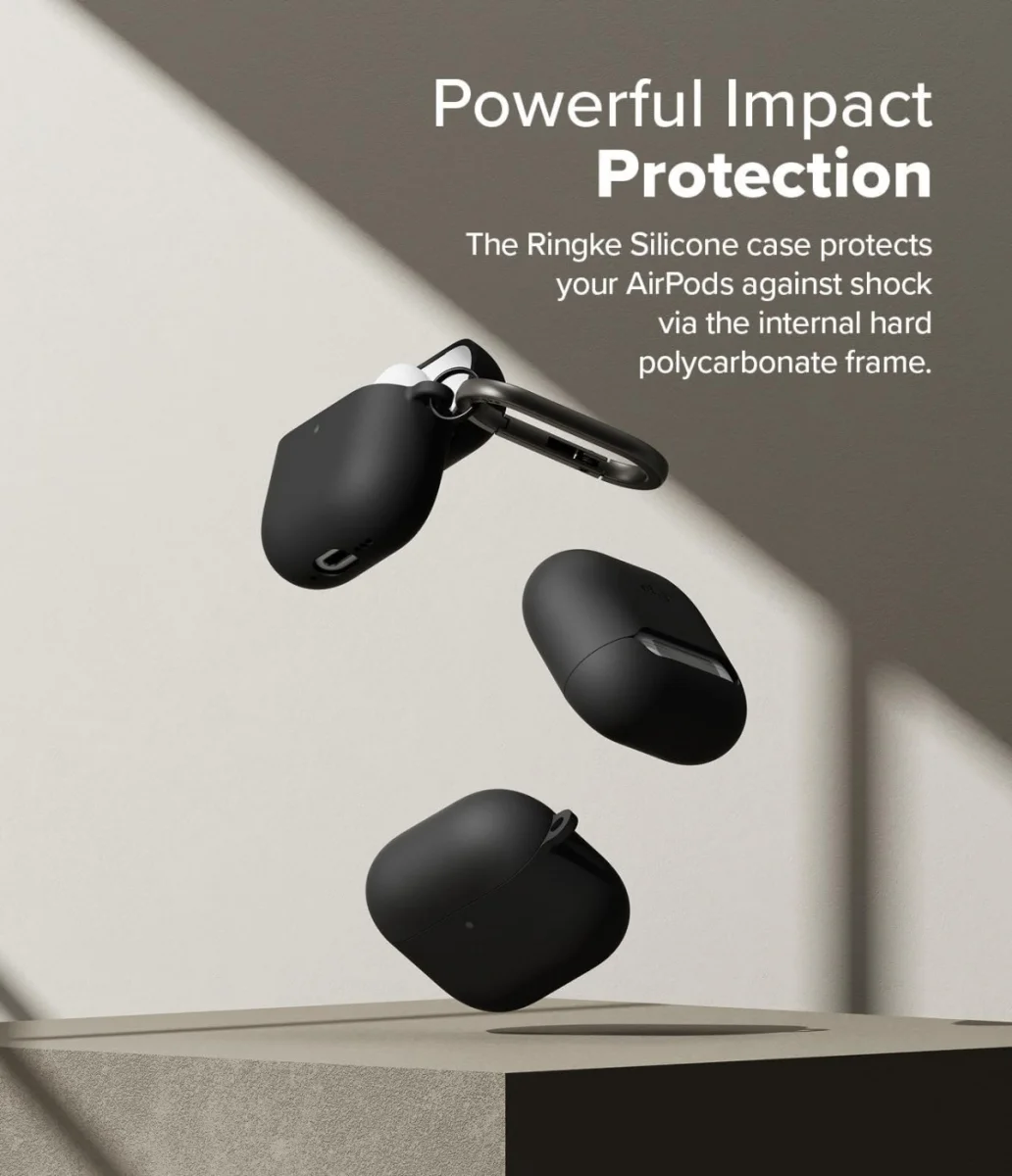 Ringke Air Case Apple AirPods 4 Hoesje Siliconen Zwart afbeelding 5