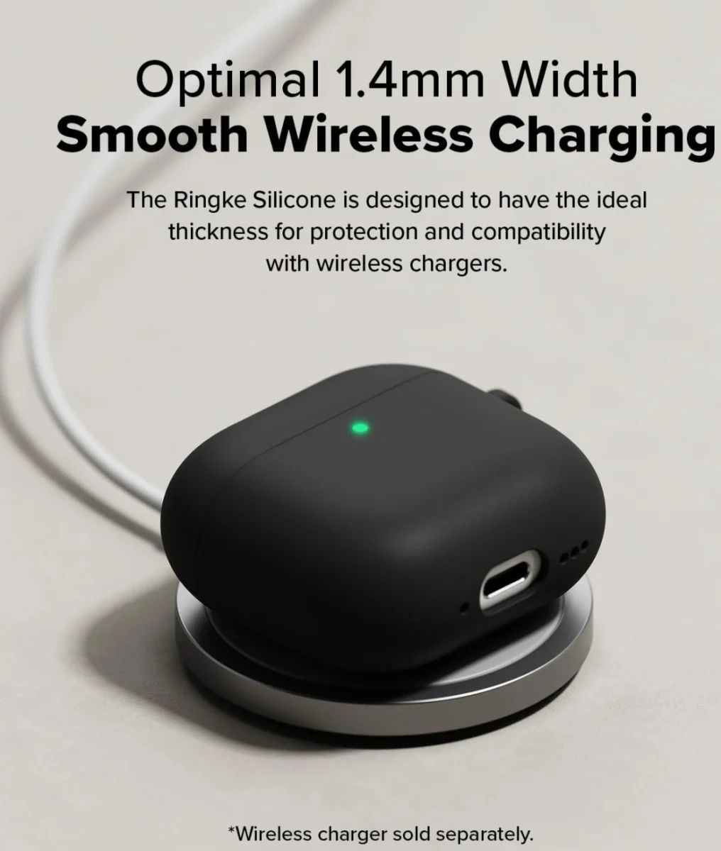Ringke Air Case Apple AirPods 4 Hoesje Siliconen Zwart afbeelding 6