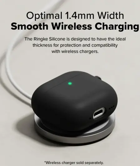 Ringke Air Case Apple AirPods 4 Hoesje Siliconen Zwart afbeelding 6