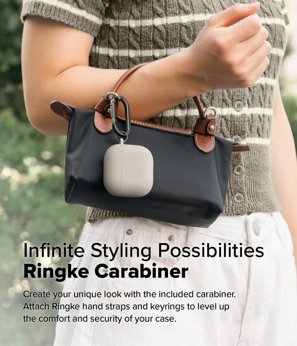 Ringke Air Case Apple AirPods 4 Hoesje Siliconen Grijs afbeelding 8