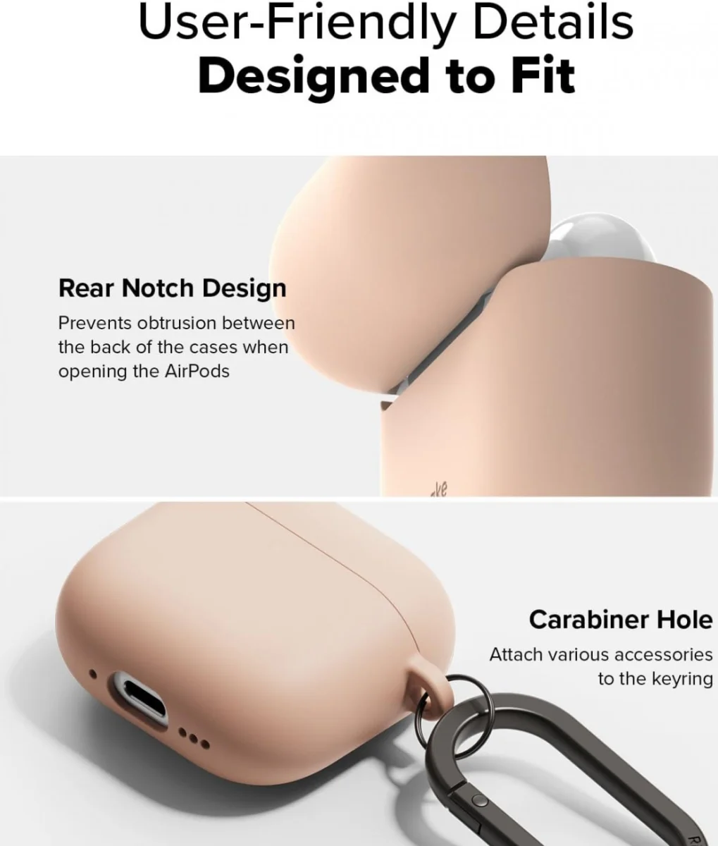 Ringke Air Case Apple AirPods 4 Hoesje Siliconen Roze afbeelding 7