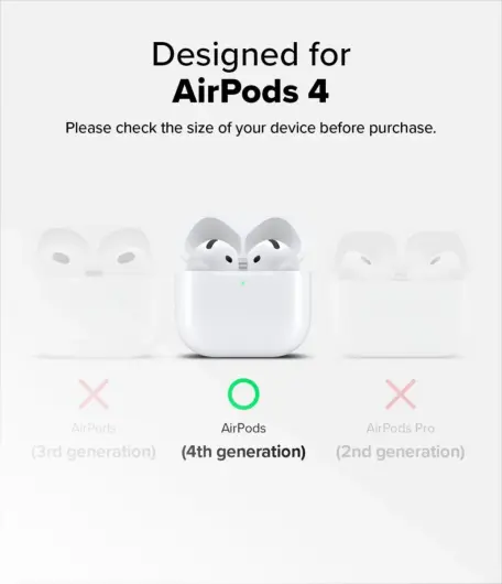 Ringke Air Case Apple AirPods 4 Hoesje Siliconen Roze afbeelding 9