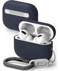 Ringke Case Apple AirPods Pro 1 / 2 Hoesje Siliconen Blauw