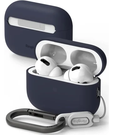 Ringke Case Apple AirPods Pro 1 / 2 Hoesje Siliconen Blauw Hoesjes