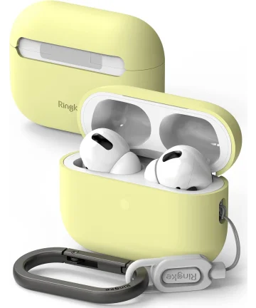 Ringke Case Apple AirPods Pro 1 / 2 Hoesje Siliconen Geel Hoesjes