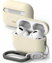 Ringke Case Apple AirPods Pro 1 / 2 Hoesje Siliconen Beige