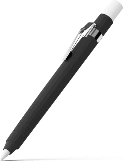 Ringke Silicone Drafting Pencil Case - Apple Pencil Generatie 2 / Pro Grip Zwart afbeelding 1