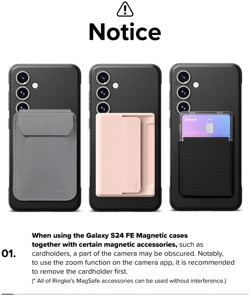 Ringke Onyx Magnetic Samsung Galaxy S24 FE Hoesje MagSafe Zwart afbeelding 17