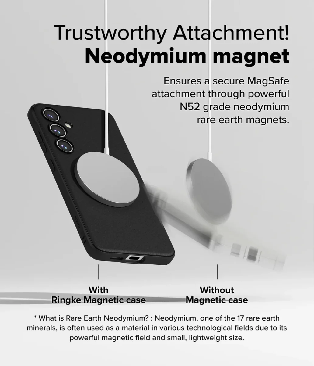 Ringke Onyx Magnetic Samsung Galaxy S24 FE Hoesje MagSafe Zwart afbeelding 5