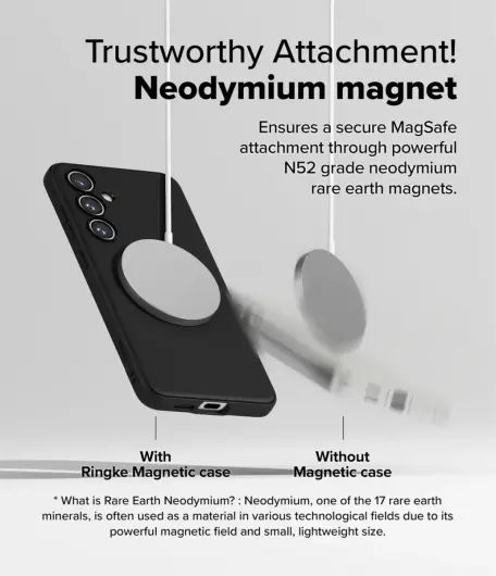 Ringke Onyx Magnetic Samsung Galaxy S24 FE Hoesje MagSafe Zwart afbeelding 5