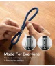 Ringke Rope Hand Strap - Universeel Telefoonkoord / Polsband Blauw