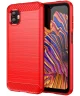 Samsung Galaxy Xcover 6 Pro Hoesje Geborsteld TPU Flexibele Back Cover Rood