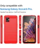 Samsung Galaxy Xcover 6 Pro Hoesje Geborsteld TPU Flexibele Back Cover Rood