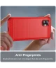 Samsung Galaxy Xcover 6 Pro Hoesje Geborsteld TPU Flexibele Back Cover Rood