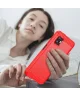 Samsung Galaxy Xcover 6 Pro Hoesje Geborsteld TPU Flexibele Back Cover Rood