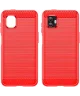 Samsung Galaxy Xcover 6 Pro Hoesje Geborsteld TPU Flexibele Back Cover Rood