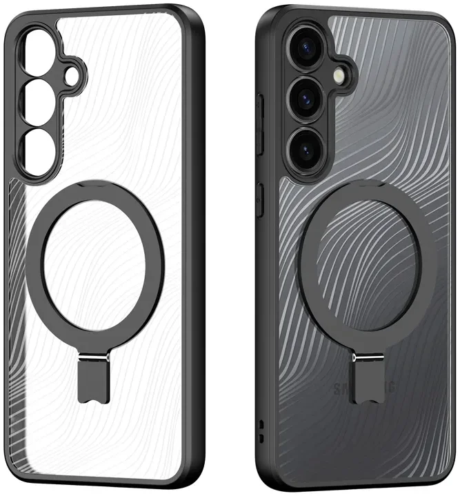 Dux Ducis Aimo MagSafe / Qi2 Samsung Galaxy S25 Plus Hoesje Kickstand Zwart afbeelding 2