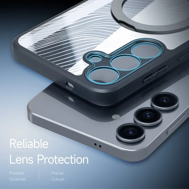Dux Ducis Aimo MagSafe / Qi2 Samsung Galaxy S25 Plus Hoesje Kickstand Zwart afbeelding 8