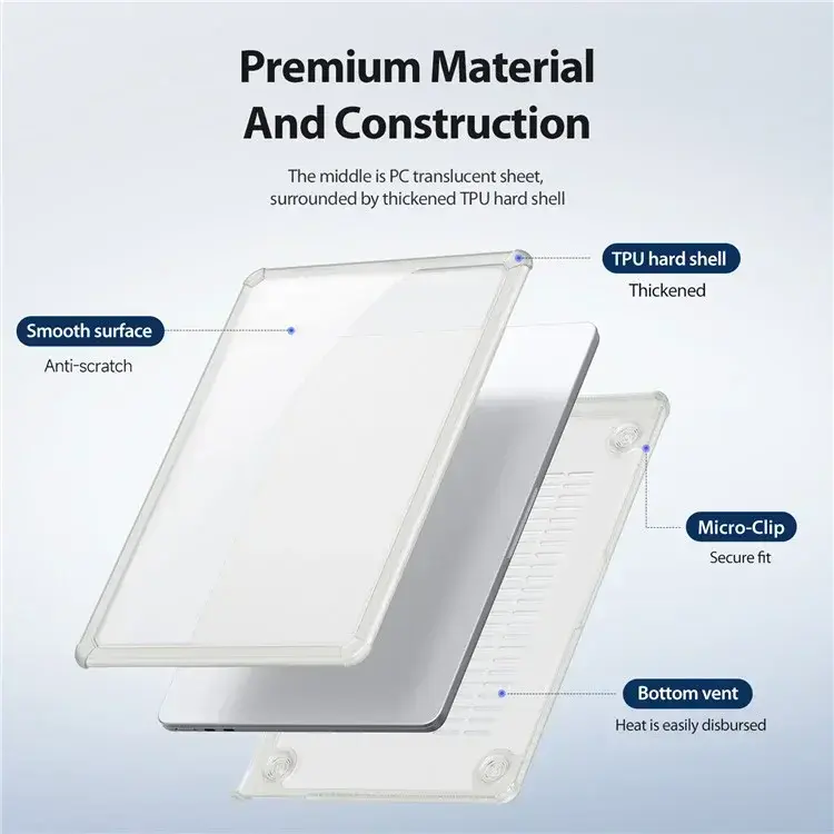 Dux Ducis LCGM - MacBook Air 13 Inch Hoes (2018/2020) - Transparant afbeelding 6
