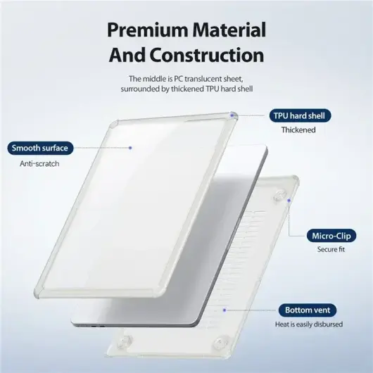 Dux Ducis LCGM - MacBook Air 13 Inch Hoes (2018/2020) - Transparant afbeelding 6