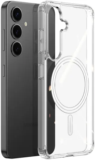 Dux Ducis Clin Samsung Galaxy S25 Plus Hoes MagSafe / Qi2 Back Cover Transparant afbeelding 1