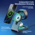Duzzona 3-in-1 MagSafe Oplader iPhone/AirPods (Pro)/Apple Watch Opvouwbaar Grijs afbeelding 3