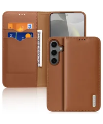 Dux Ducis Hivo Samsung Galaxy S25 Hoesje RFID Book Case Bruin