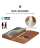 Dux Ducis Hivo Samsung Galaxy S25 Hoesje RFID Book Case Bruin