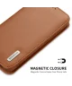 Dux Ducis Hivo Samsung Galaxy S25 Hoesje RFID Book Case Bruin