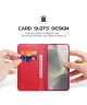 Dux Ducis Hivo Samsung Galaxy S25 Hoesje RFID Book Case Rood